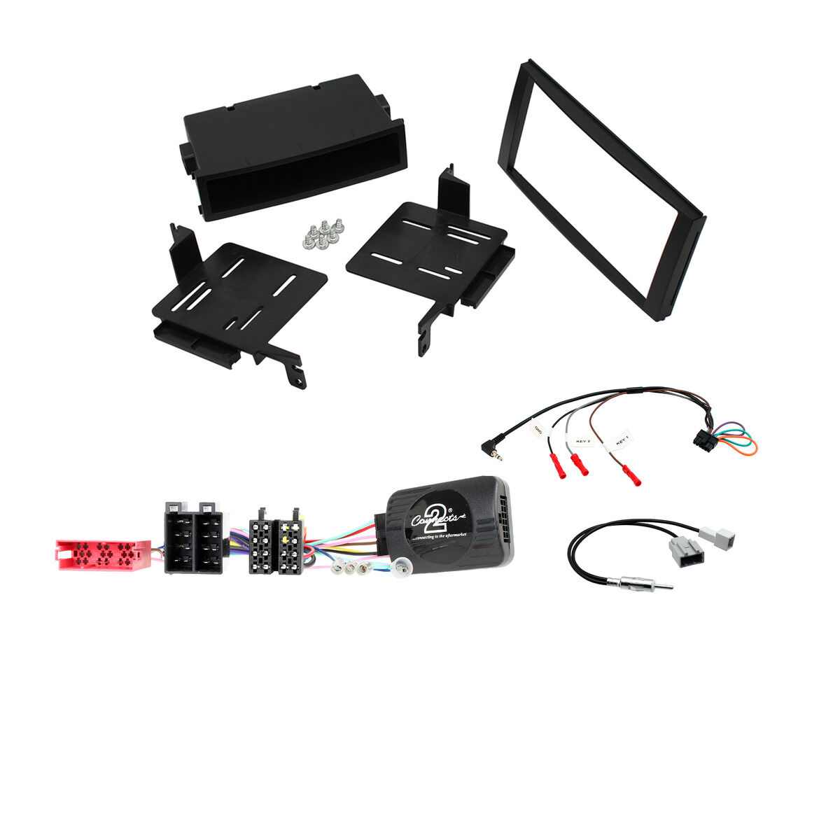 INSTALL KIT TO SUIT HYUNDAI SANTA FE CM (MATTE BLACK), , scaau_hi-res