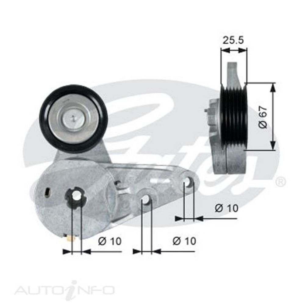 Gates Tensioner Assembly 39266 Supercheap Auto