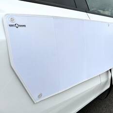 WHITE DENT GUARD WITH SUCTION CUP ATTACHMENT ANTI-CUT SECURITY STRAP, , scaau_hi-res