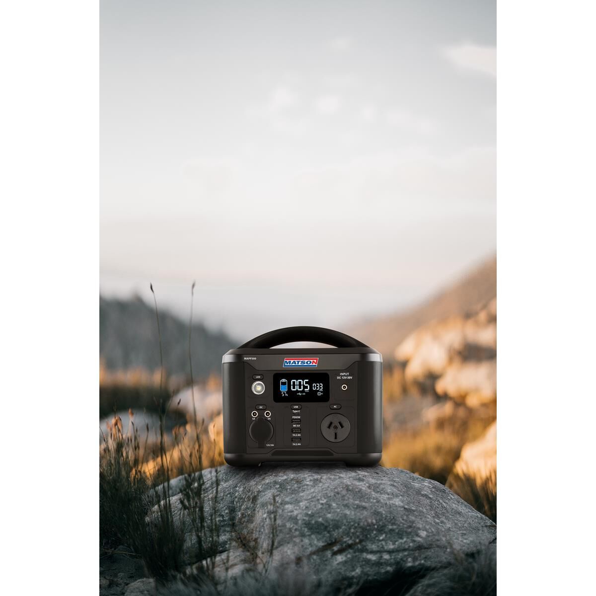 LITHIUM PORTABLE POWER STATION 300W MATS, , scaau_hi-res