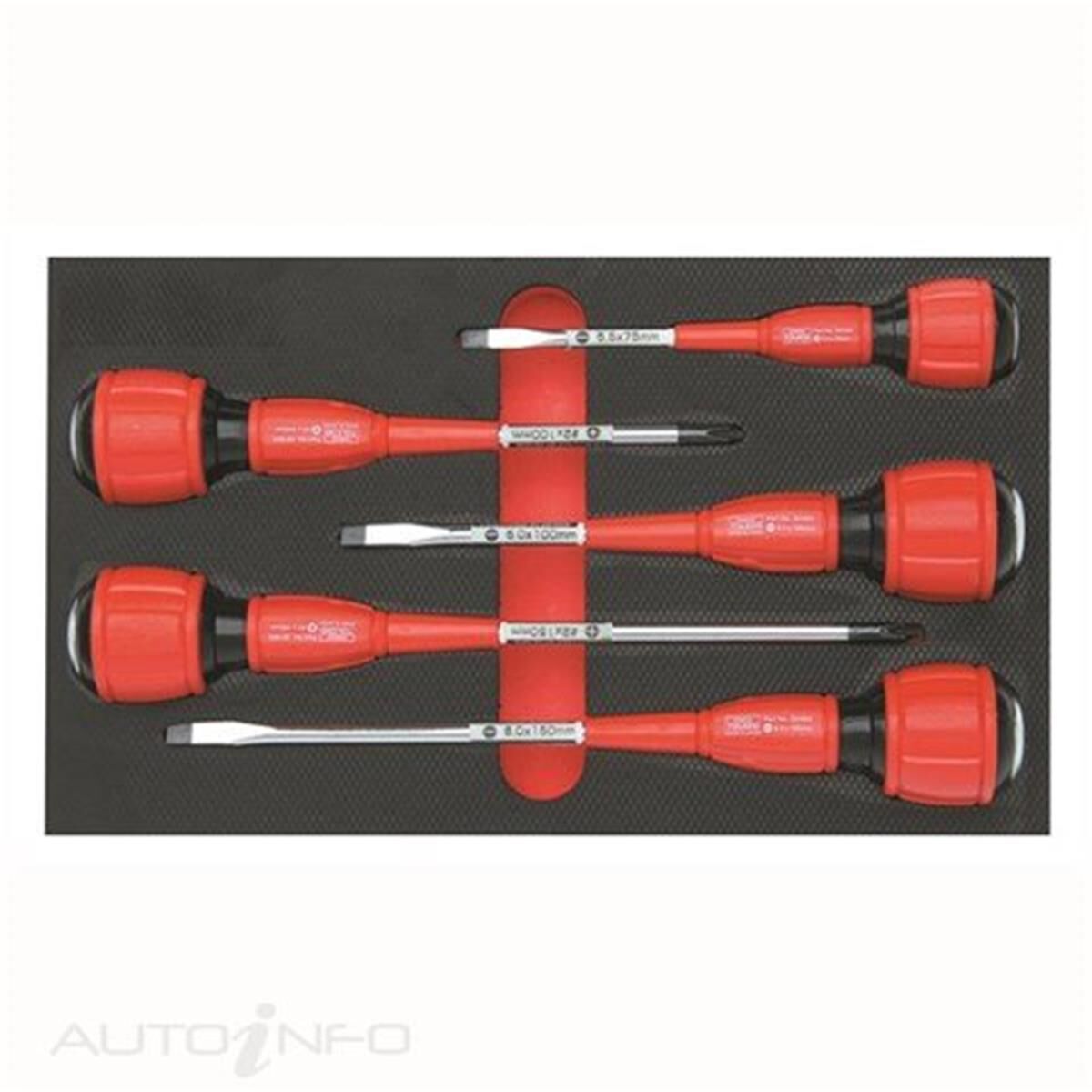 TOLEDO SCREWDRIVER SET-STRIKE THRU 5PC, , scaau_hi-res