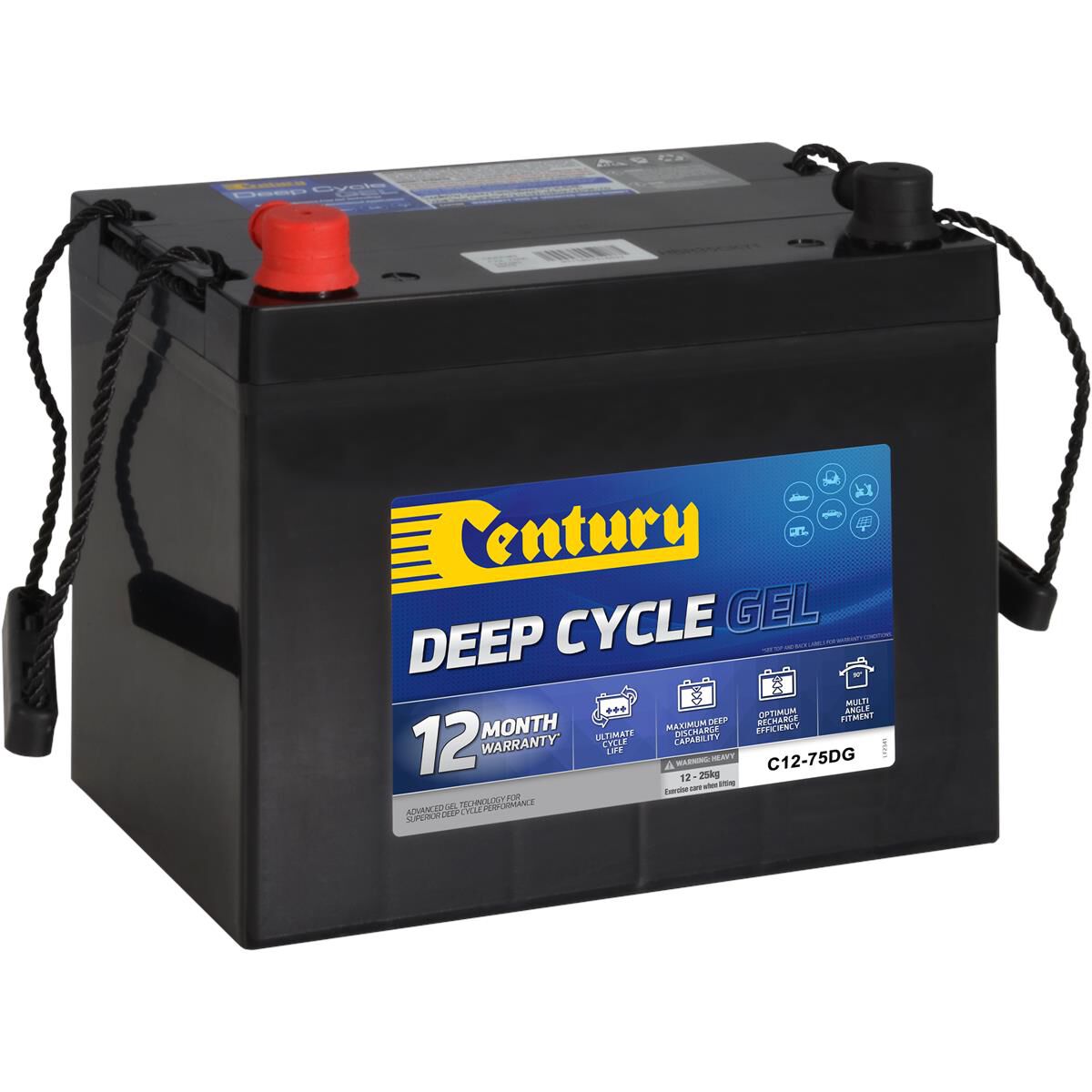 Century Deep Cycle Battery C12 75DG 70Ah GEL 12V 142101
