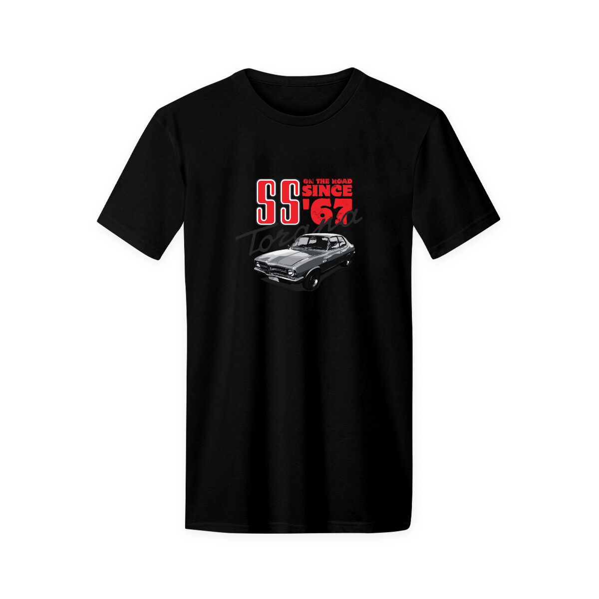 ADULT COTTON T-SHIRT-BLACK [SS ON THE ROAD SINCE'67] [M], , scaau_hi-res