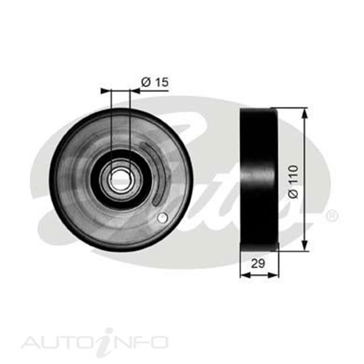 36160 DRIVEALIGN IDLER PULLEY, , scaau_hi-res