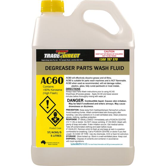 Degreaser: Parts Wash Fluid - 5L Fluorinated Bottle, , scaau_hi-res