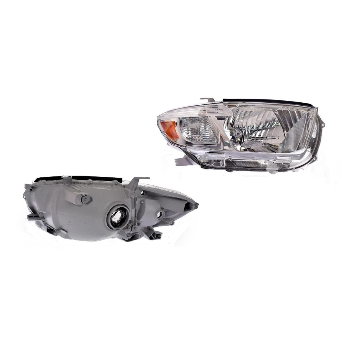 TOYOTA KLUGER  GSU40 SERIES 1  08/2007 ~ 09/2010  HEADLIGHT CHROME  SUIT KX-S AND GRANDE MODEL  RIGHT HAND SIDE, , scaau_hi-res