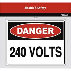240 VOLTS SIGN 25CM, , scaau_hi-res