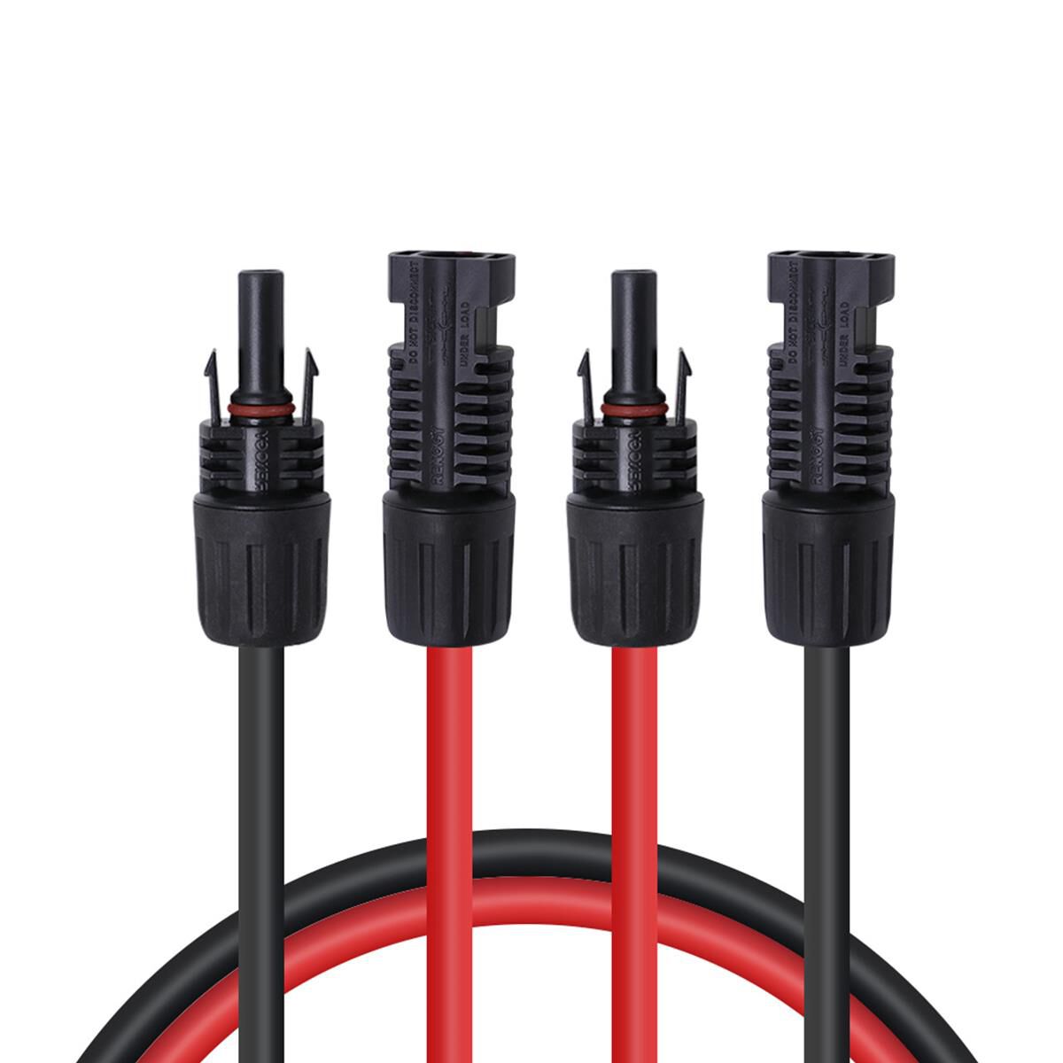 3M SOLAR EXTENSION CABLES WITH PV CONNECTORS ONE PAIR RED+BLACK, , scaau_hi-res