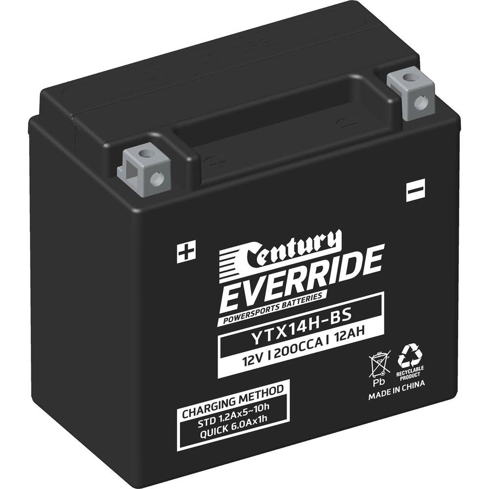 Century Powersports Battery YTX14HBS 151123 Supercheap Auto