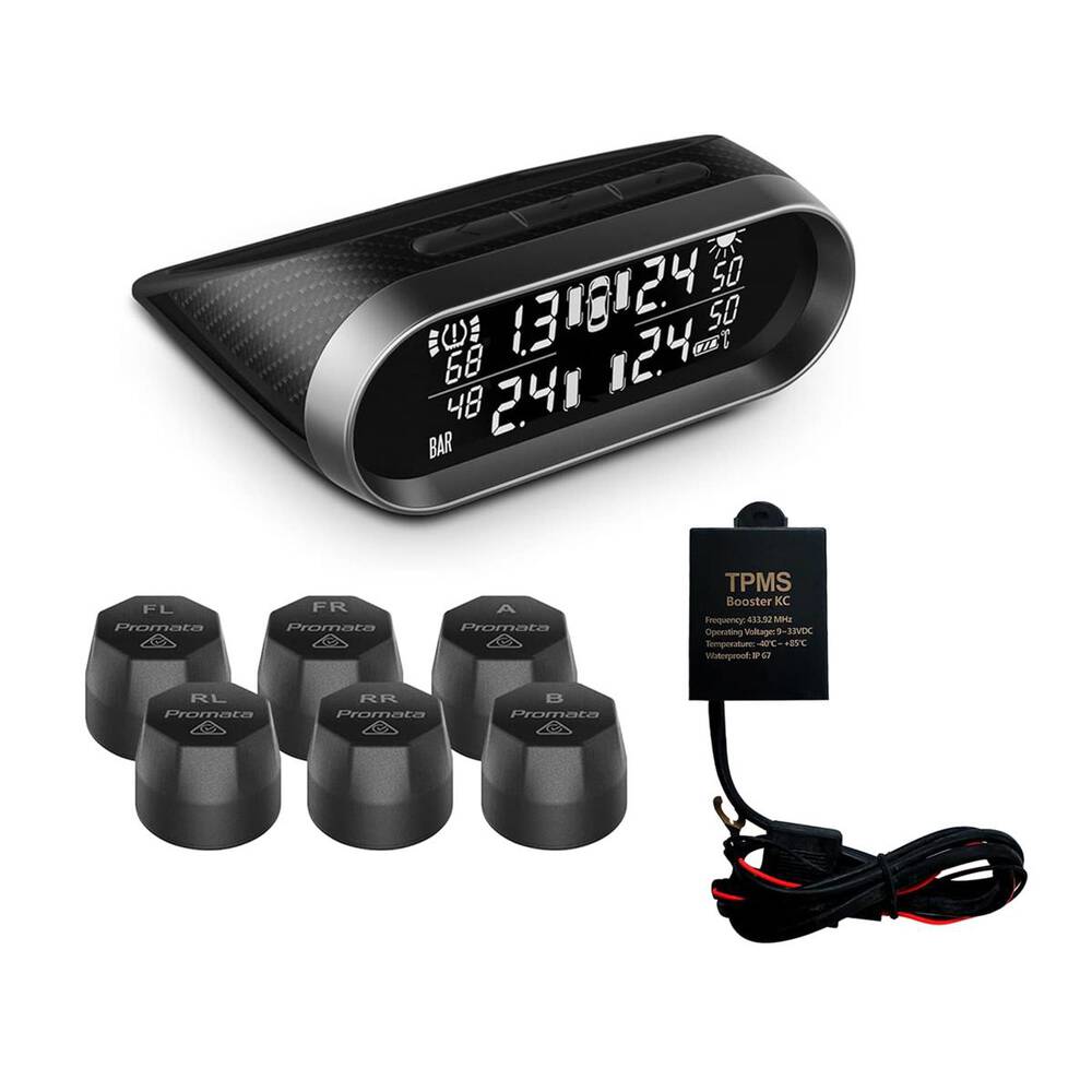 Promata External TPMS Kit For Car And Trailer 6 Sensors - MATA2E-6RV-K ...