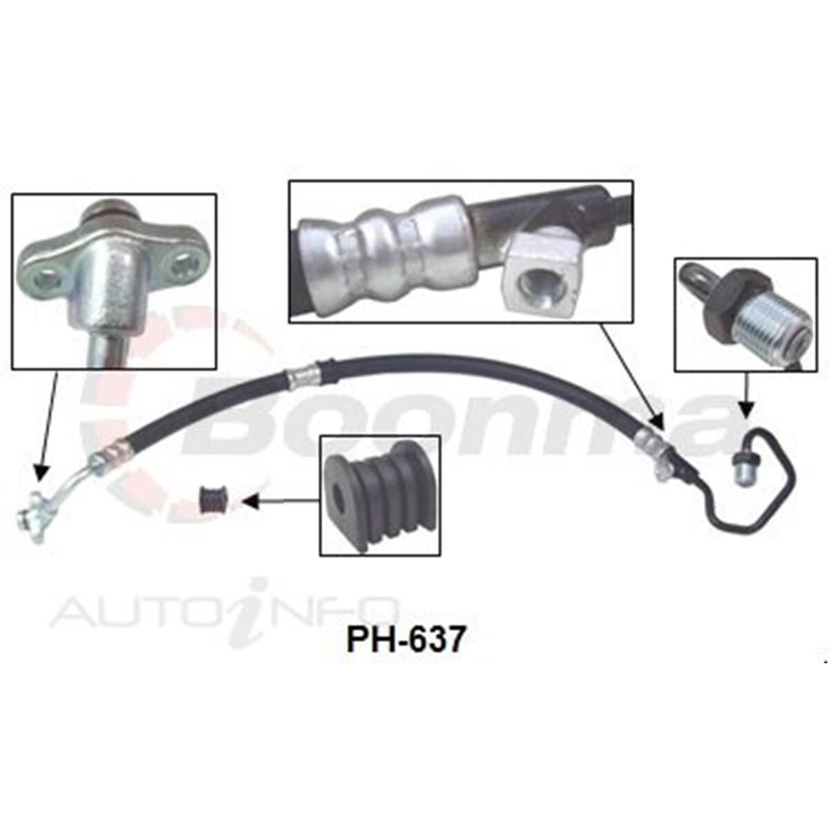 CIVIC FD1 1.8L 06-12 P/S HOSE, , scaau_hi-res