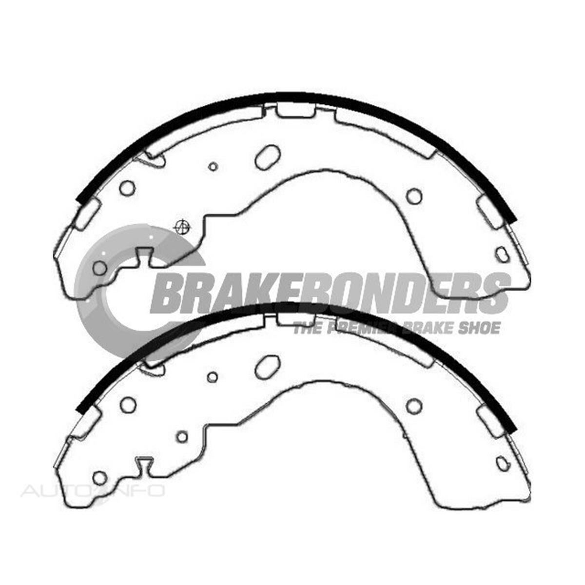 Brake Shoes - Ford / Mazda  295mm, , scaau_hi-res