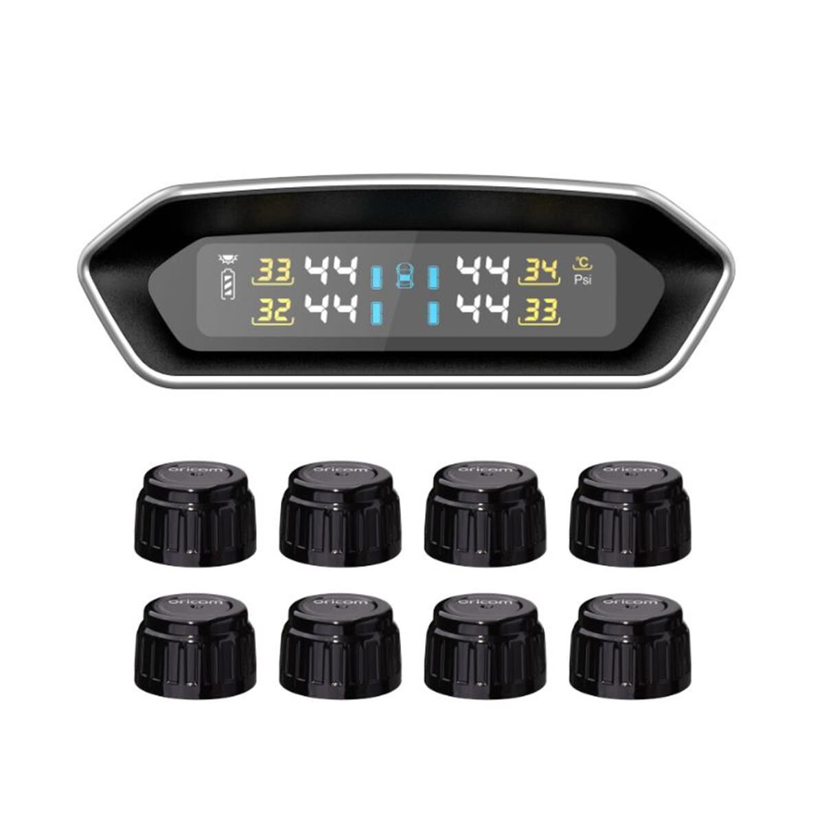 DIY TPMS W MULTICOLOUR DISPLAY - 8 EXTERNAL SENSOR, , scaau_hi-res