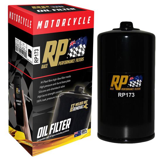 Race Performance Motorcycle Oil Filter RP173 Supercheap Auto
