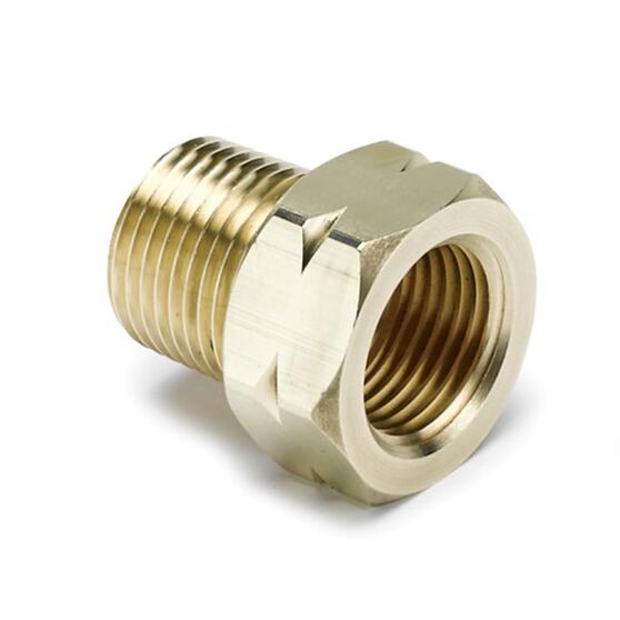 Autometer 3/8 Brass NPT Male Adaptor For Autogage Mechanical