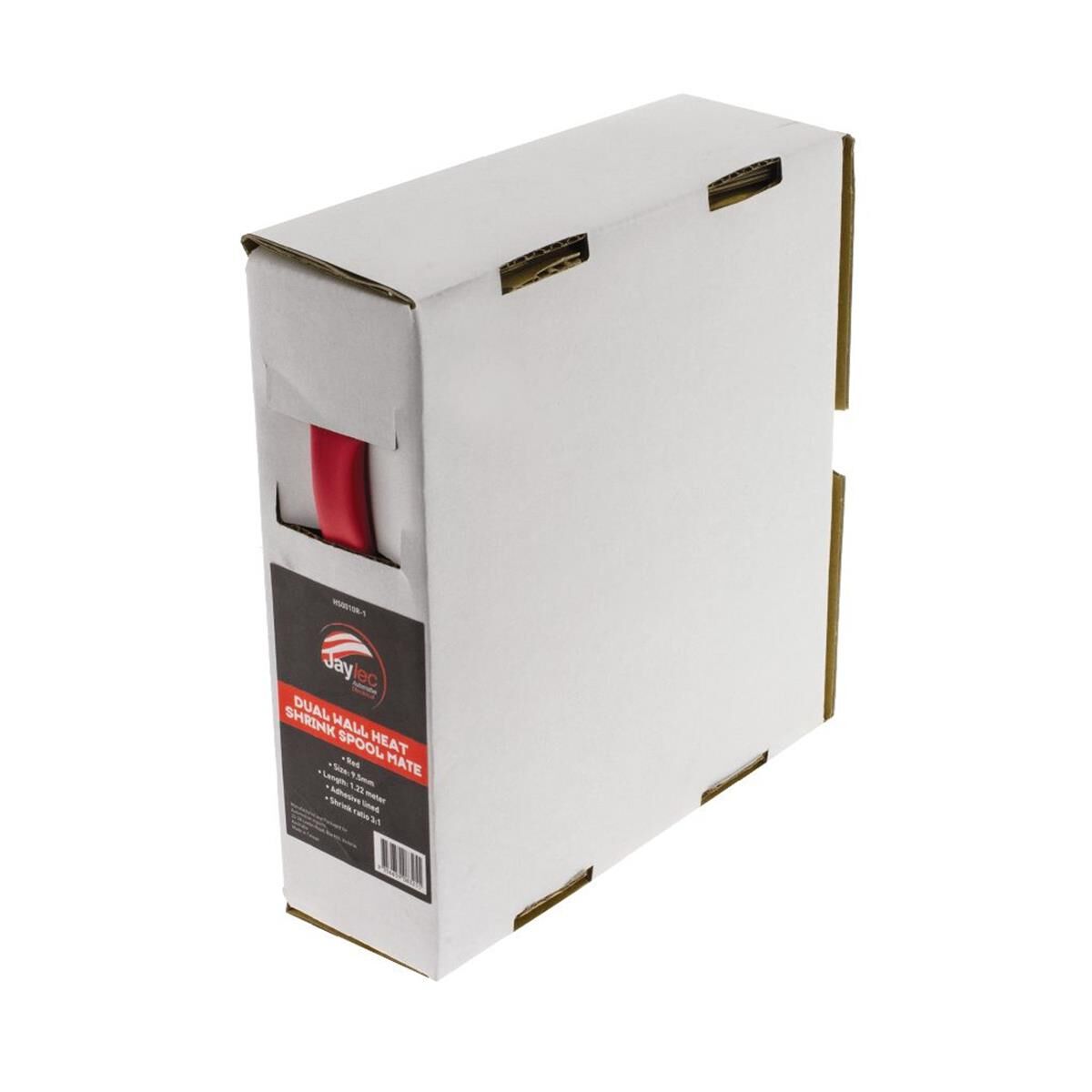 DUAL WALL HEAT SHRINK SPOOL MATE 9.5mm x 1.22mt RED - CABLE ASSEMBLIES & ACC., , scaau_hi-res