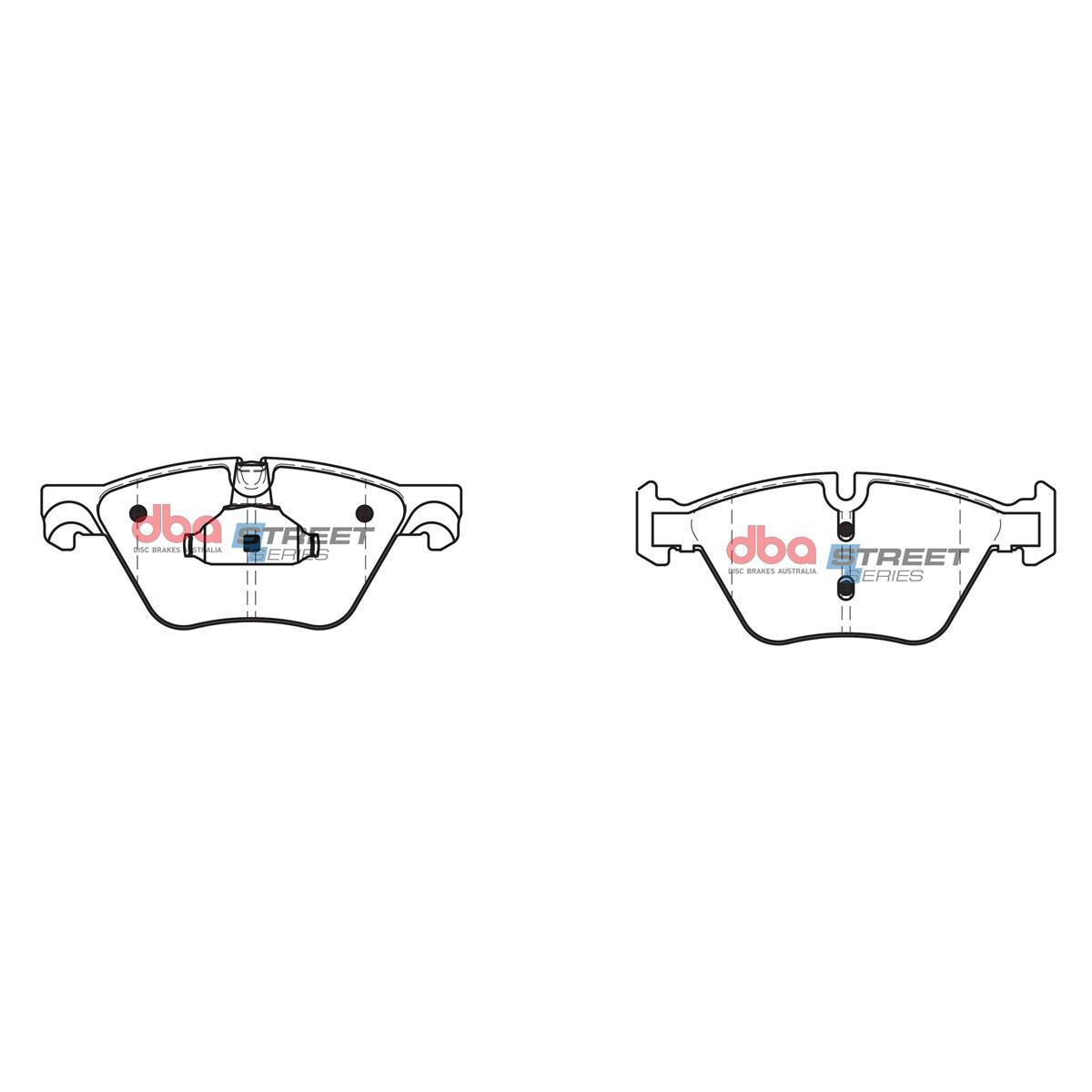 DBA SS STREET SERIES BRAKE PADS [ BMW 5 Series 2010 - On F ], , scaau_hi-res
