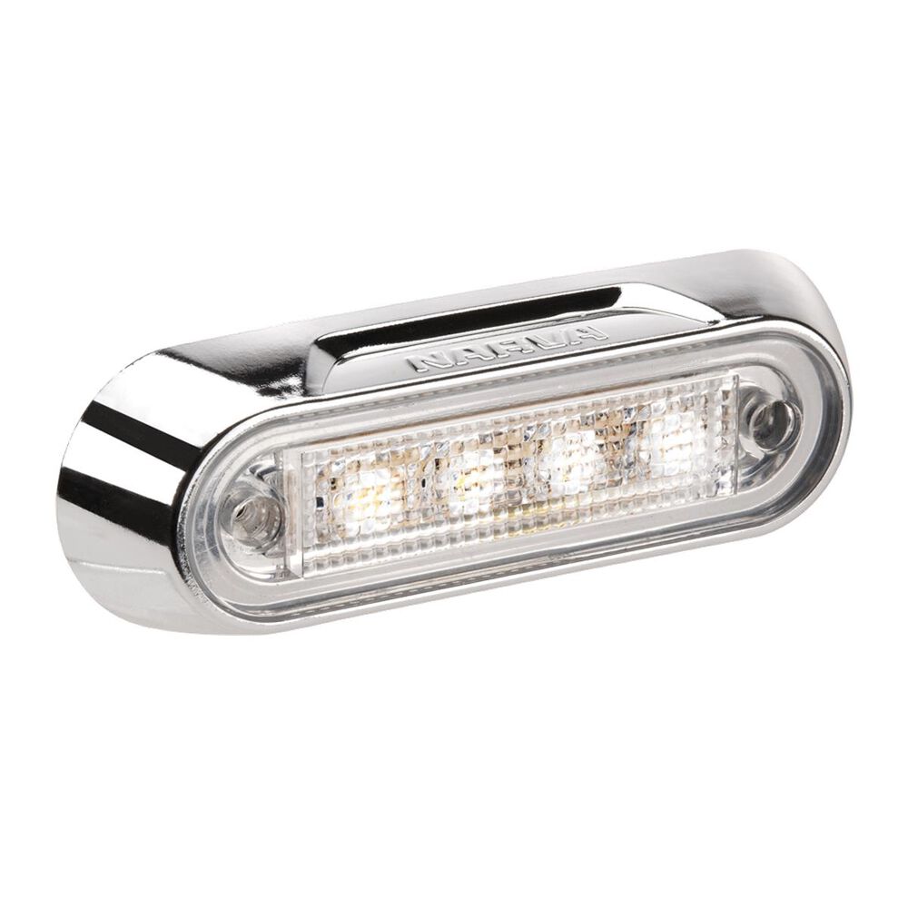 Narva Model 8 LED Front End Outline Marker With Chrome Base White
