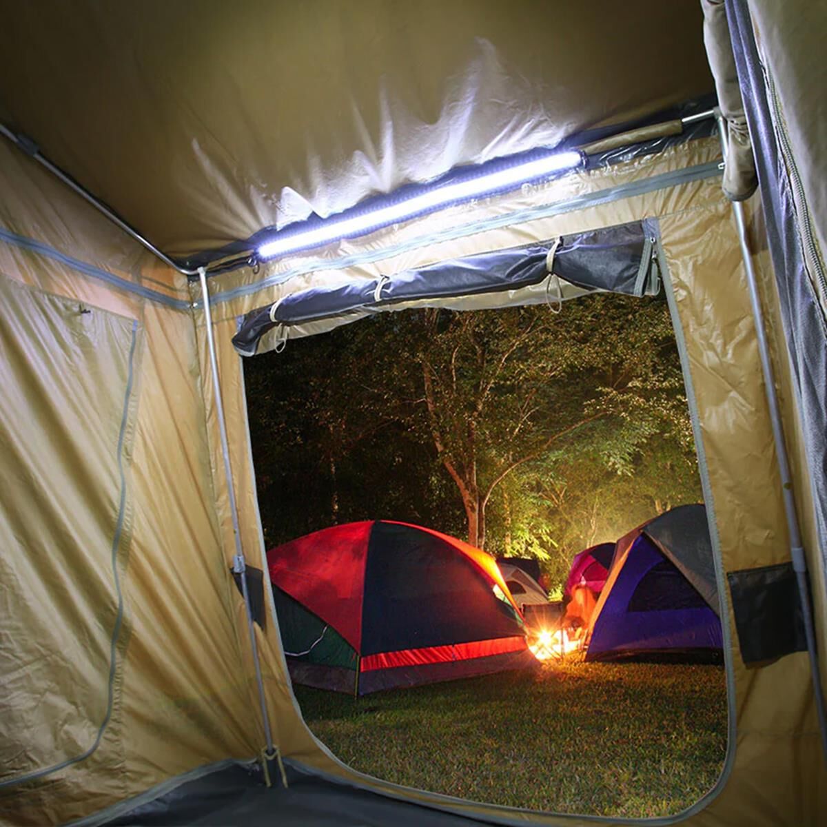 LIFESTYLE 1.3M EZY-FIT ORANGE/WHITE LED FLEXIBLE STRIP LIGHT, , scaau_hi-res