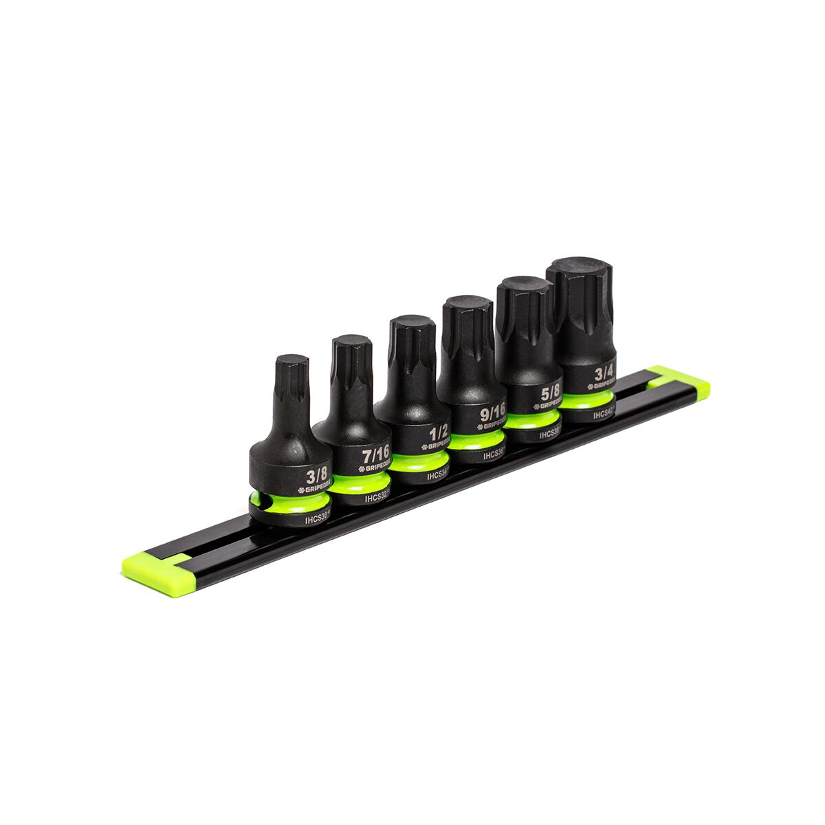 GRIPEDGE 1/2DR SAE IMPACT HEX DR SET 6PC, , scaau_hi-res