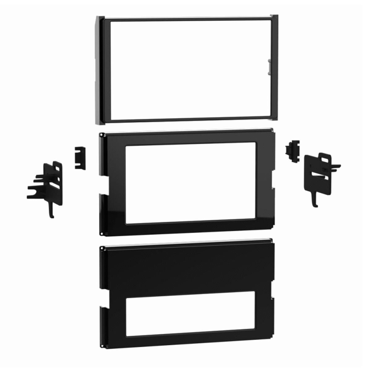 SINGLE & DOUBLE DIN GLOSS BLACK FACIA KIT TO SUIT TOYOTA - COROLLA, , scaau_hi-res
