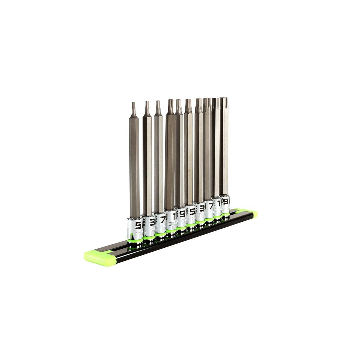 GRIPEDGE 1/4DR LONG SAE HEX DR SET 10PC, , scaau_hi-res
