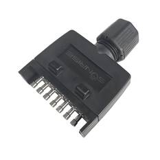 Sunrise 7 Pin Male Flat Trailer Plug, , scaau_hi-res