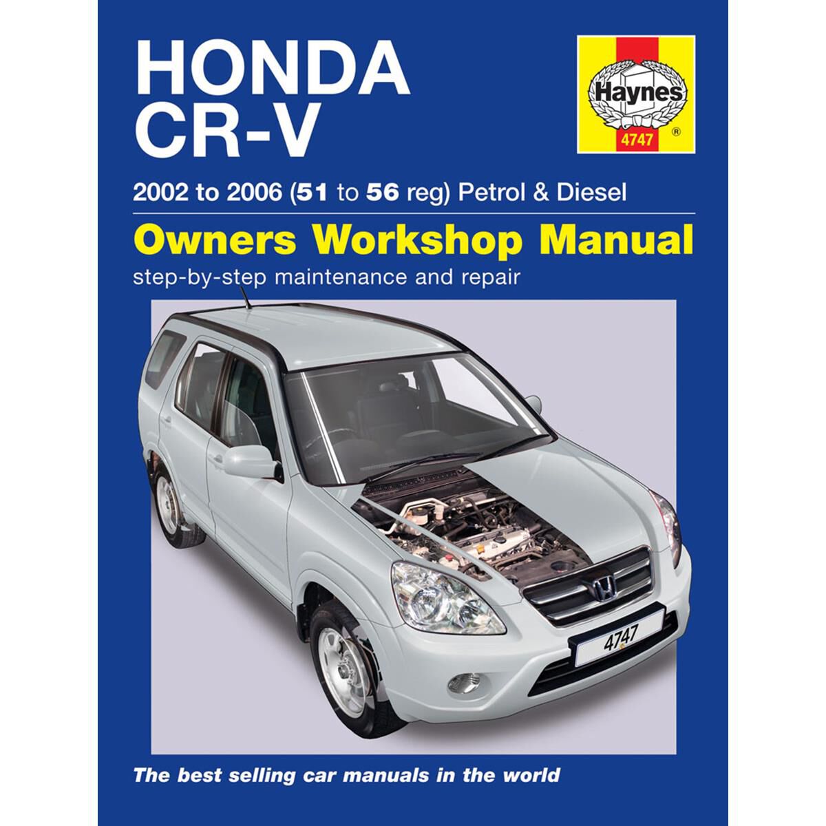 Honda CR-V Reparación Manual Taller Haynes Manual Manual De Servicio 2002-2006 4747 