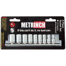 METRINCH SOCKET SET 1/4IN DRIVE 9 PIECE, , scaau_hi-res