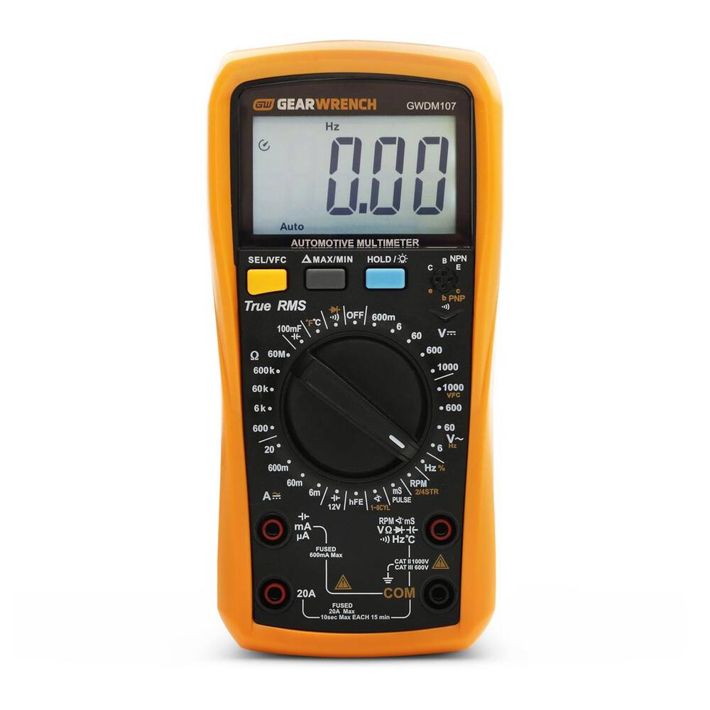Sca Multimeter GearWrench Automotive Pro True RMS Digital Multimeter - GWDM107 ...