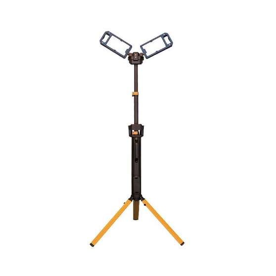 RECHARGEABLE LED WORK LIGHTTRIPOD TWIN HEAD 5000LMS MAX, , scaau_hi-res