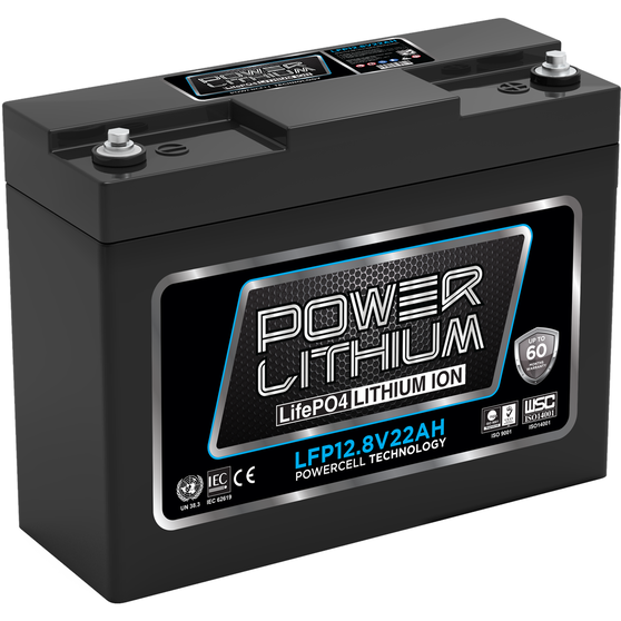 POWERCRANK DEEP CYCLE LITHIUM BATTERY 12.8V 22AH, , scaau_hi-res