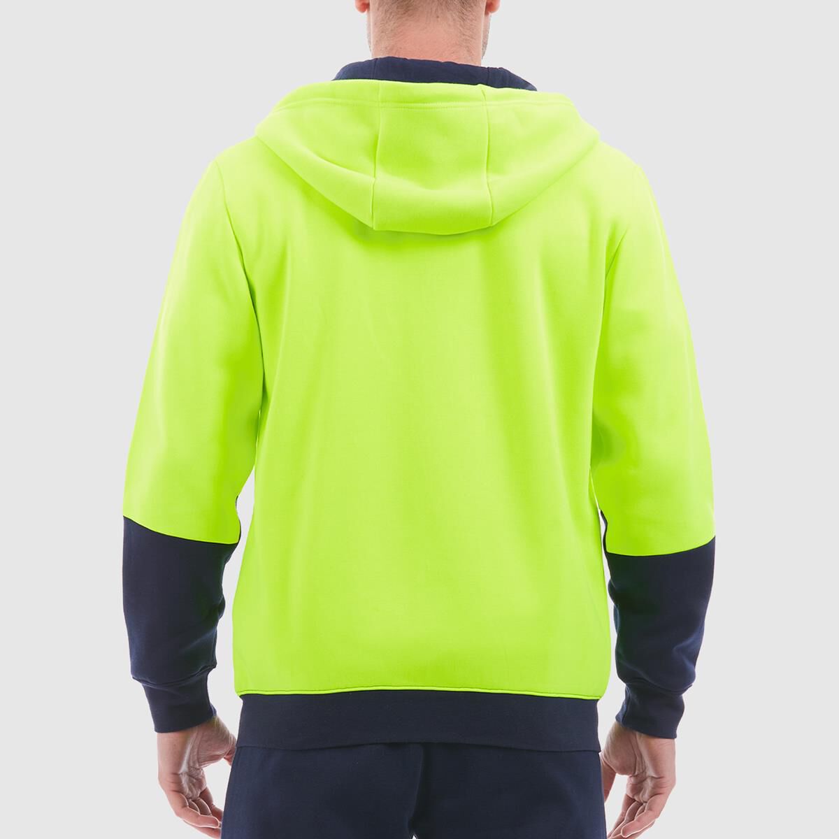 TRADIE HI-VIS SPLICE HOODIE YWL 2XL, , scaau_hi-res