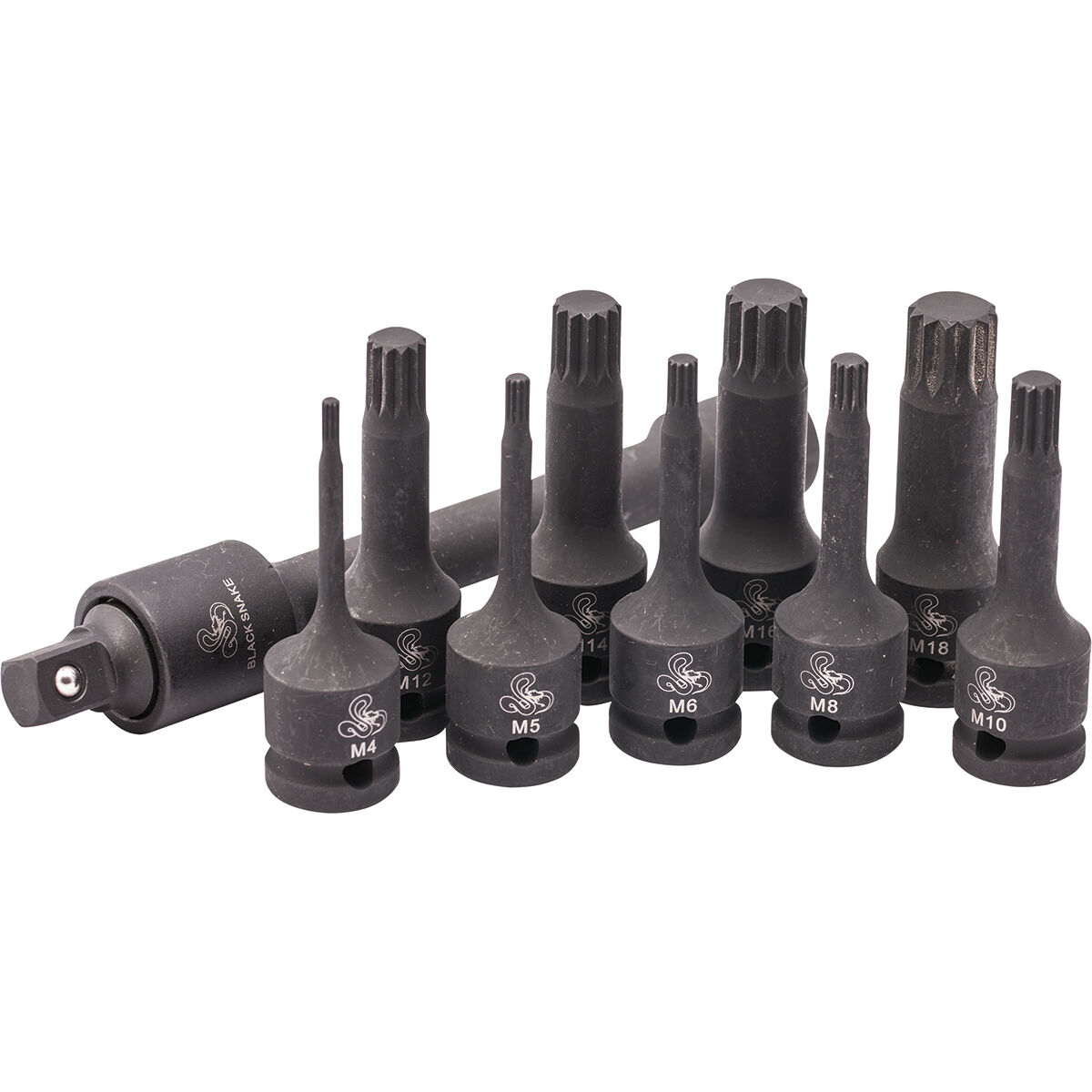 Impact spline socket set deals
