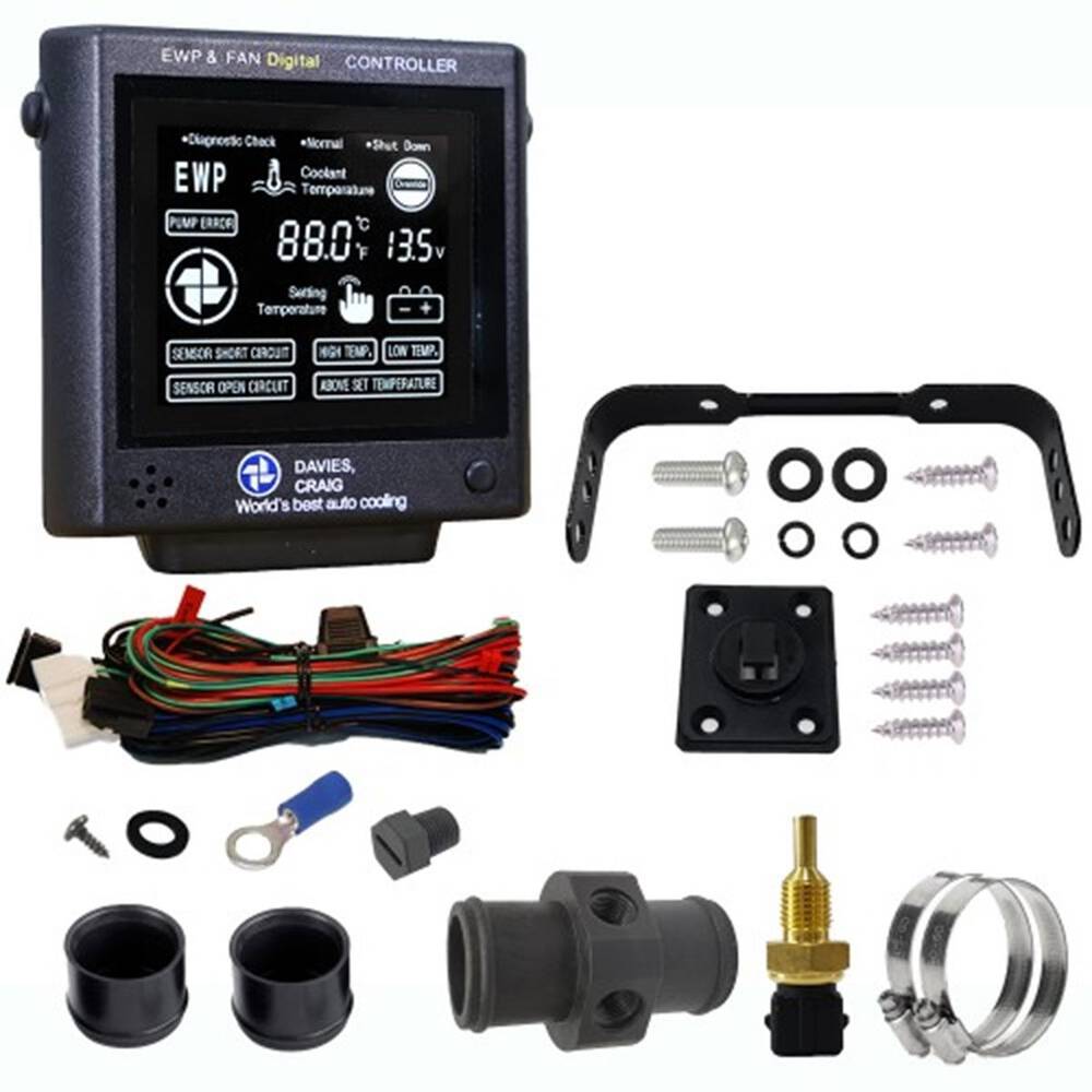 Davies Craig LCD EWP/Fan Digital Controller Kit to suit 12V & 24V ...