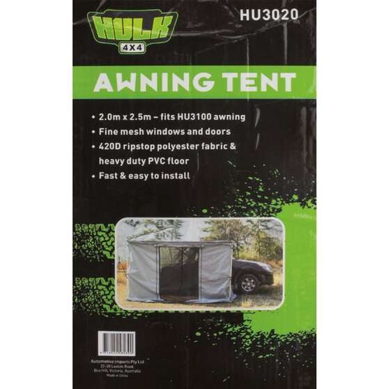 AWNING TENT 2 x 2.5m GREY, , scaau_hi-res