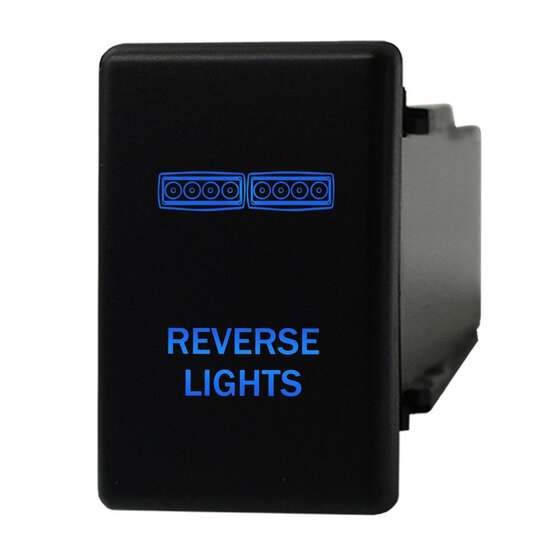 SWITCH PUSH BUTTON ON / OFF OE RPL 12V REVERSE LIGHTS BLUE ILLUM DMAX & COLORADO, , scaau_hi-res