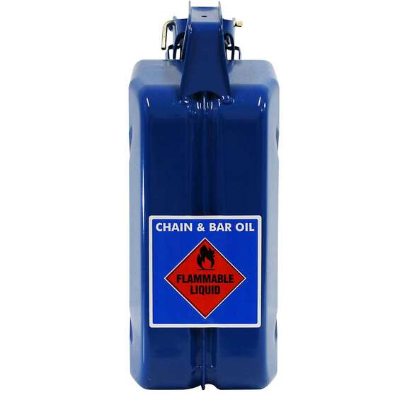 METAL JERRY CAN 5L CHAIN & BAR OIL BRIGHT BLUE CARTON QTY 2, , scaau_hi-res