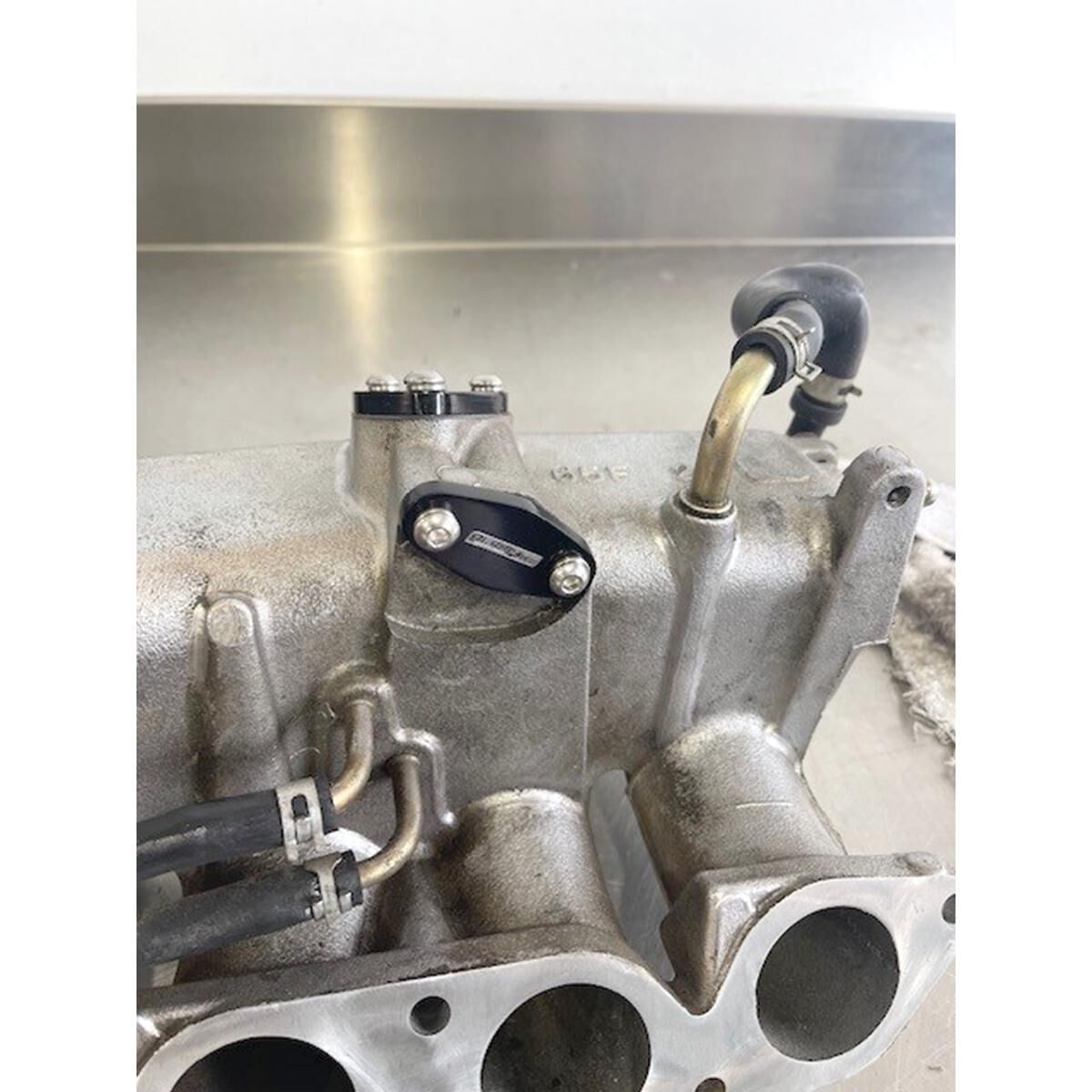 NISSAN S14 S15 VCT IACV BLOCK OFF PLATE KIT FUEL RAIL SR20, , scaau_hi-res