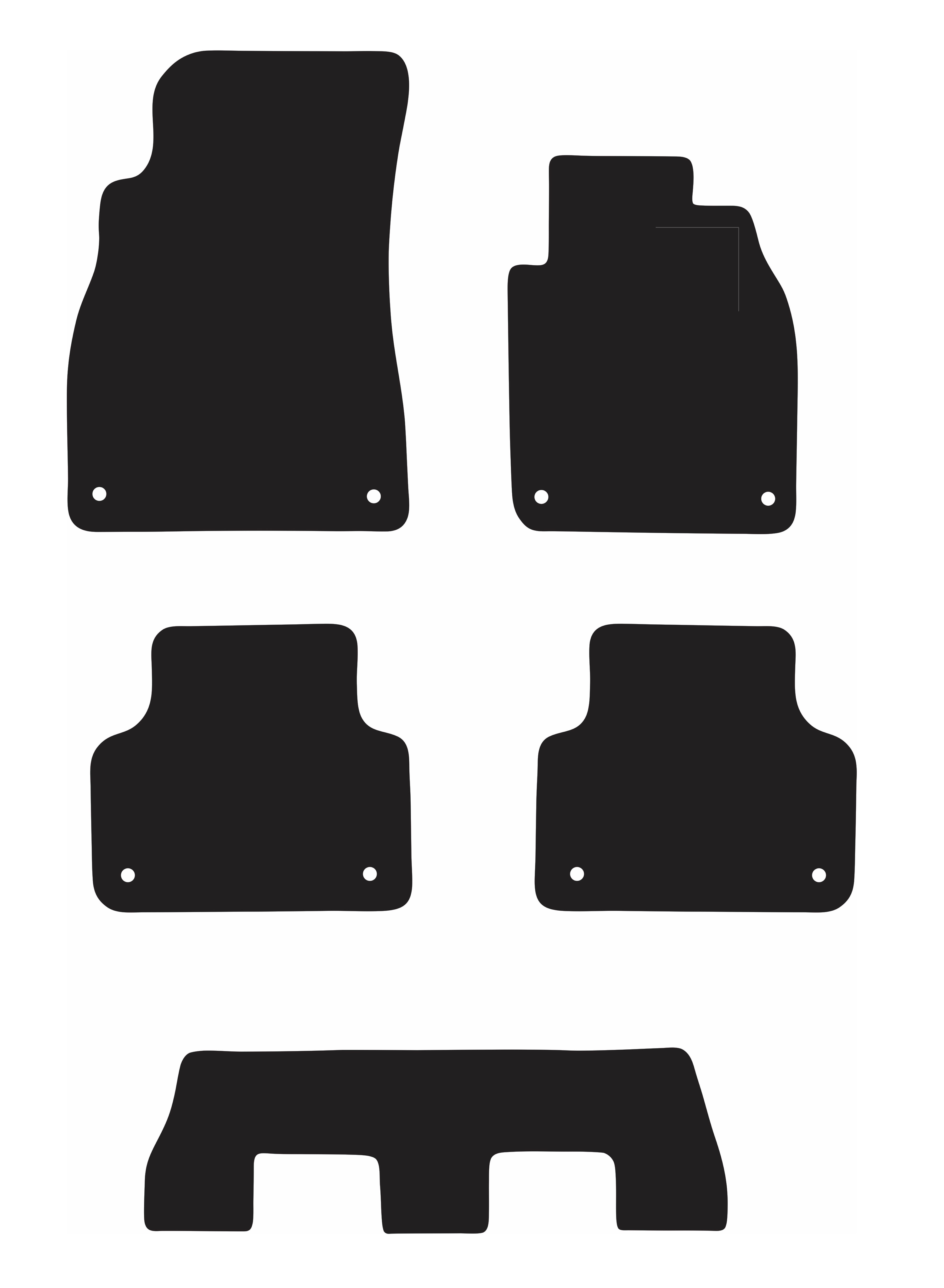 EXECUTIVE RUBBER CAR MATS FOR AUDI Q7 (2ND GEN) 2016 ONWARDS, , scaau_hi-res