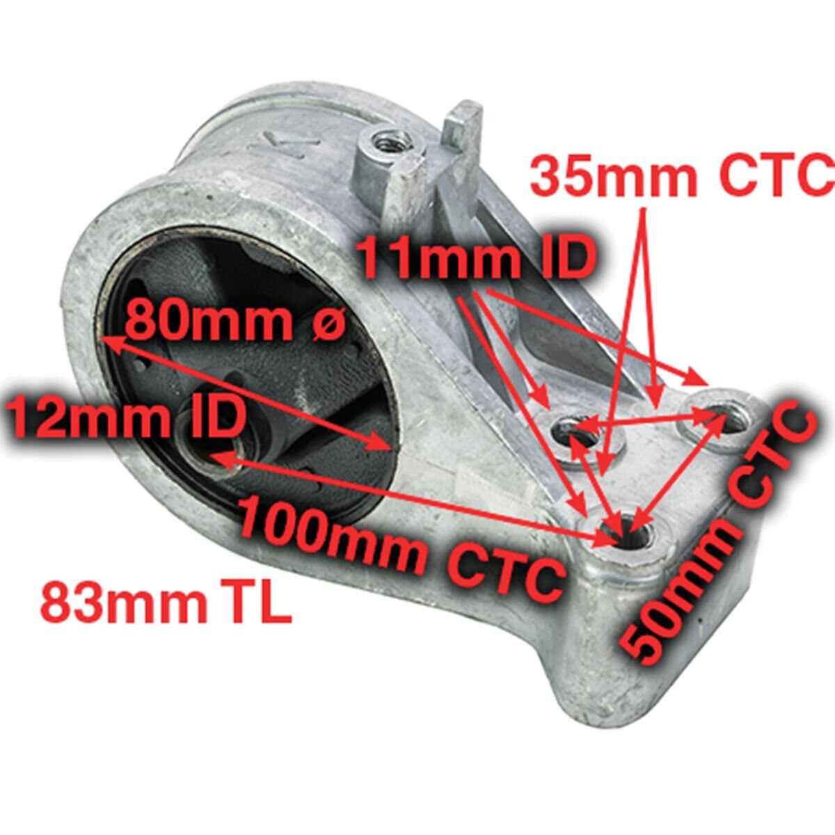 Engine Mount Right - MITSUBISHI LANCER CE - 1.5L I4  PETROL - Auto, , scaau_hi-res