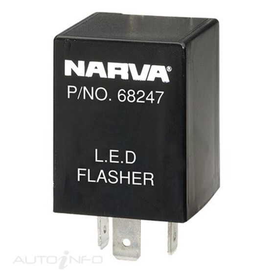 ELEC. FLASHER 12V 3PIN LED T2, , scaau_hi-res