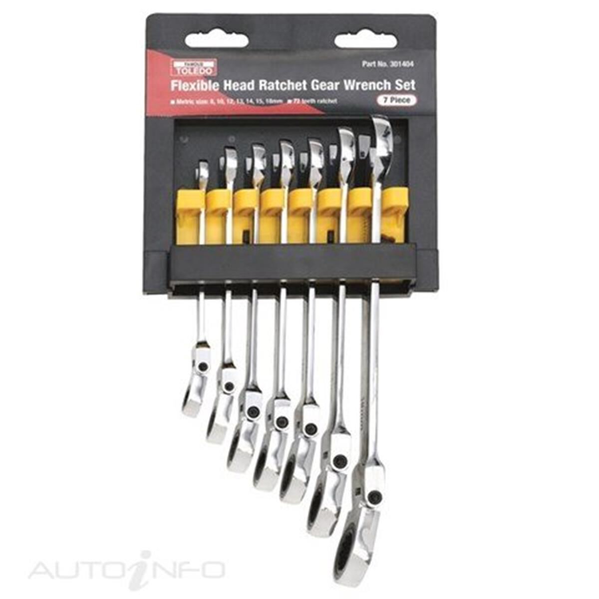 TOLEDO FLEX HEAD RATCH WRENCH SET METRIC, , scaau_hi-res