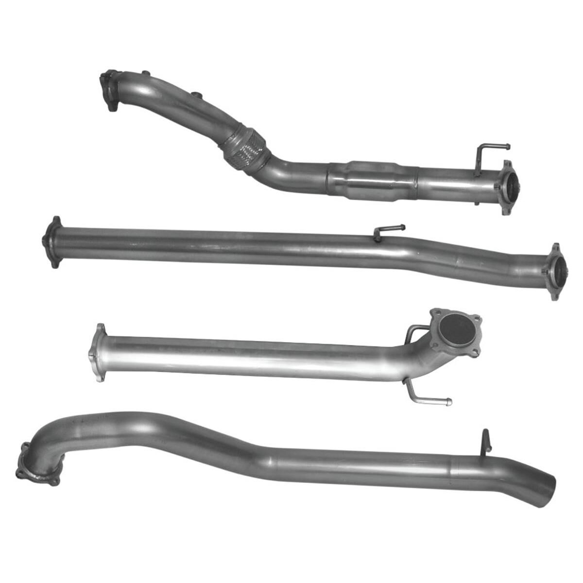 EXHAUST KIT TOYOTA HILUX D4D 26 SERIES 3.0L TD 2005-7/2015 3" S/STL **NO MUFFLER**, , scaau_hi-res