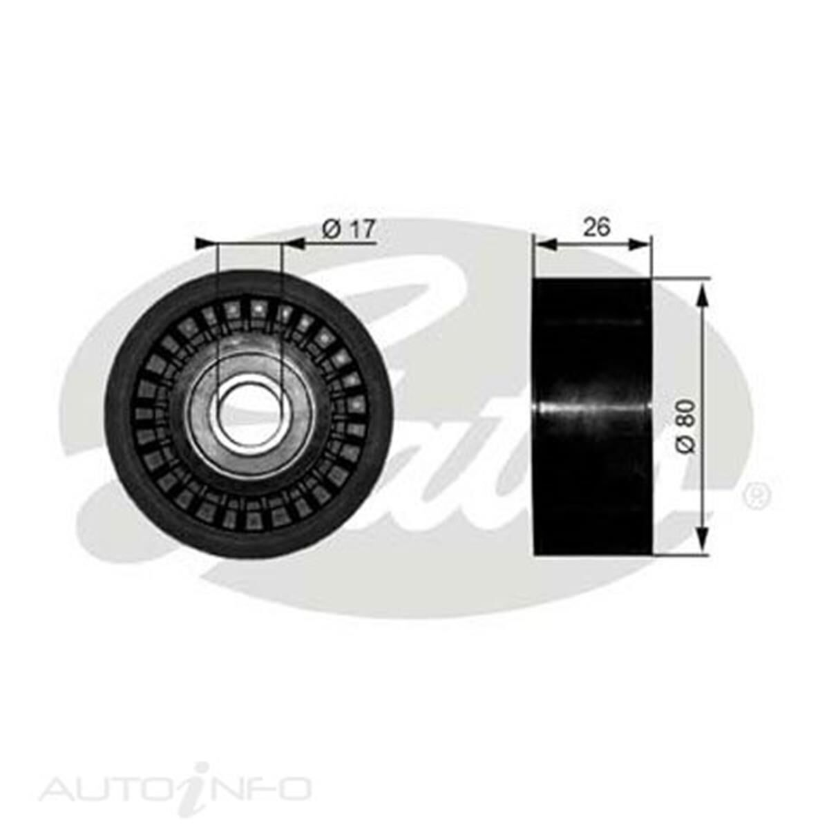 36303 DRIVEALIGN IDLER PULLEY, , scaau_hi-res