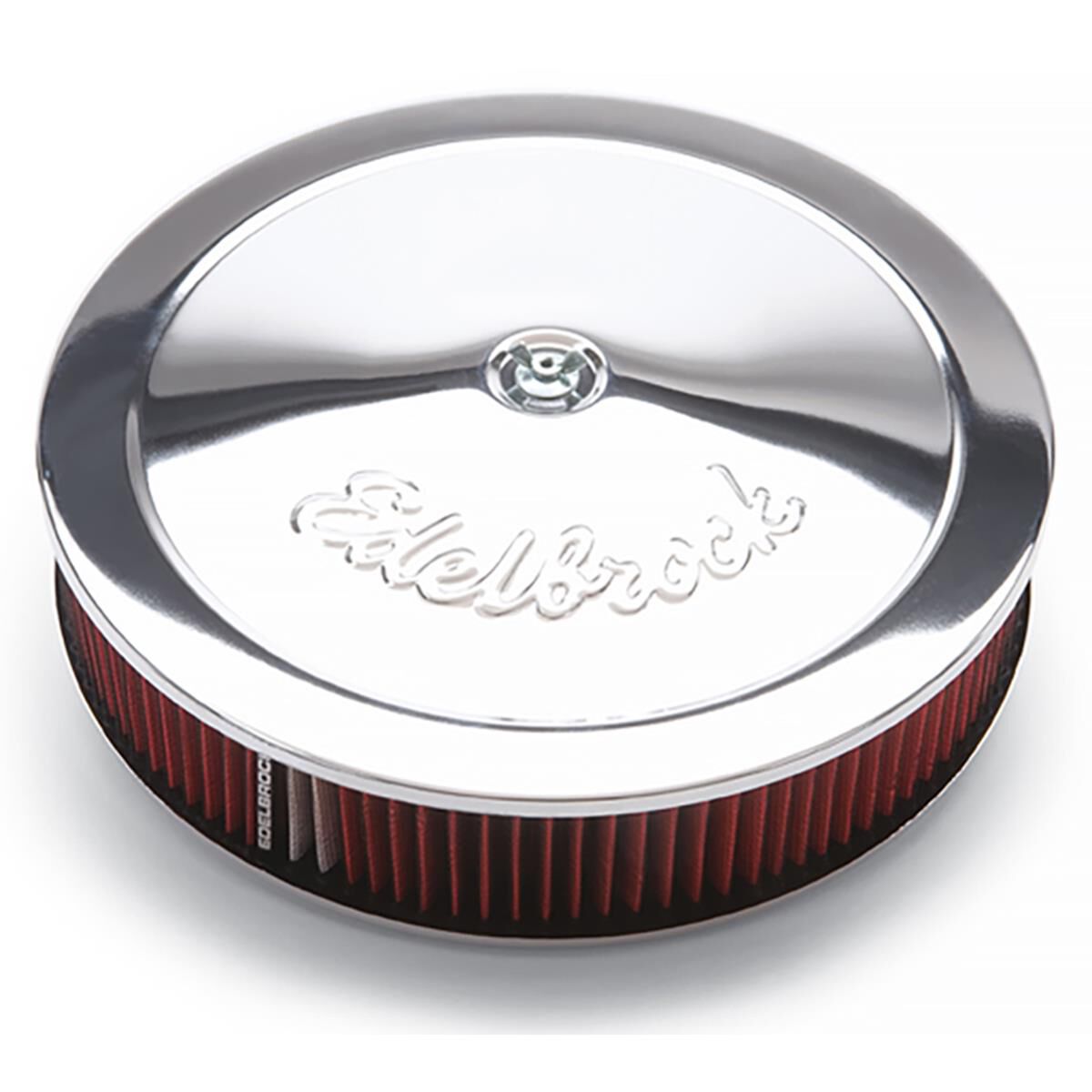 AIR CLEANER,14 X 3 5-1/8 NECK CHROME W/LOGO DROP BASE, , scaau_hi-res