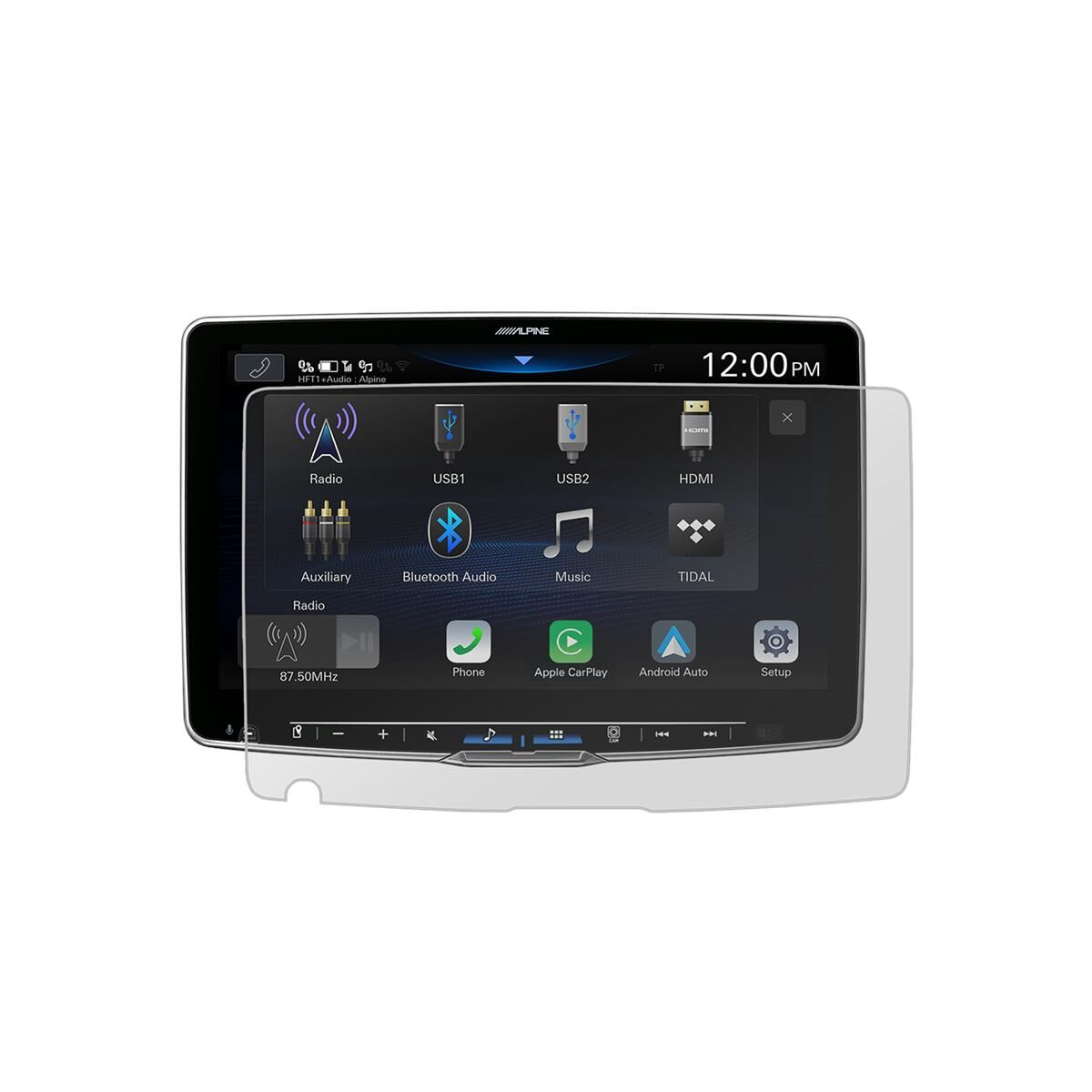 ANTI-GLARE PROTECTIVE FILM FOR ALPINE ILX-F509E HALO9 RECEIVER, , scaau_hi-res