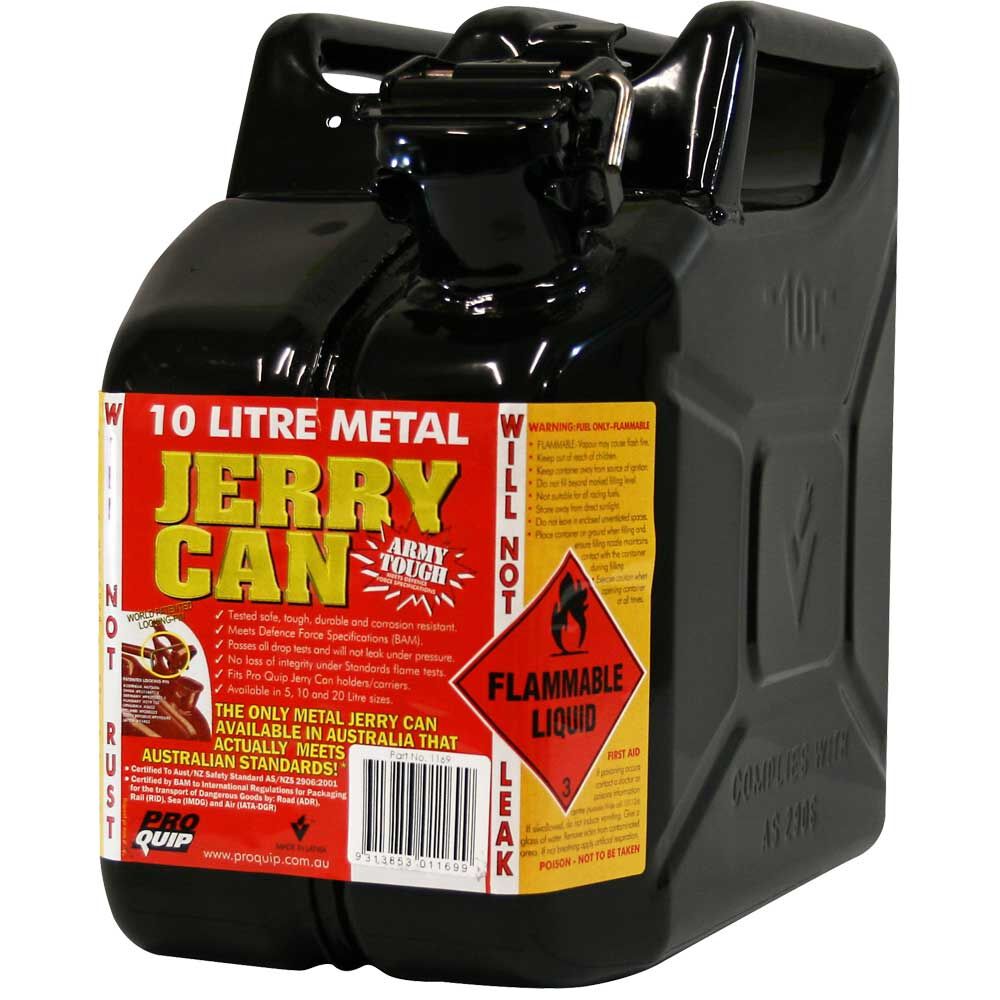 METAL JERRY CAN 10L OIL BLACK CARTON QTY 4, , scaau_hi-res