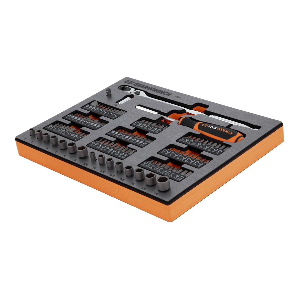 106 PIECE 1/4" DRIVE MICRO BITS EVA TRAY SET, , scaau_hi-res