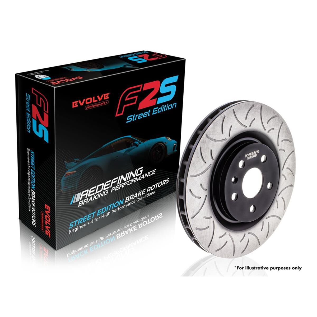 Bremtec EVOLVE FS2 Performance+ Brake Rotor - Single, BDR9001REV ...
